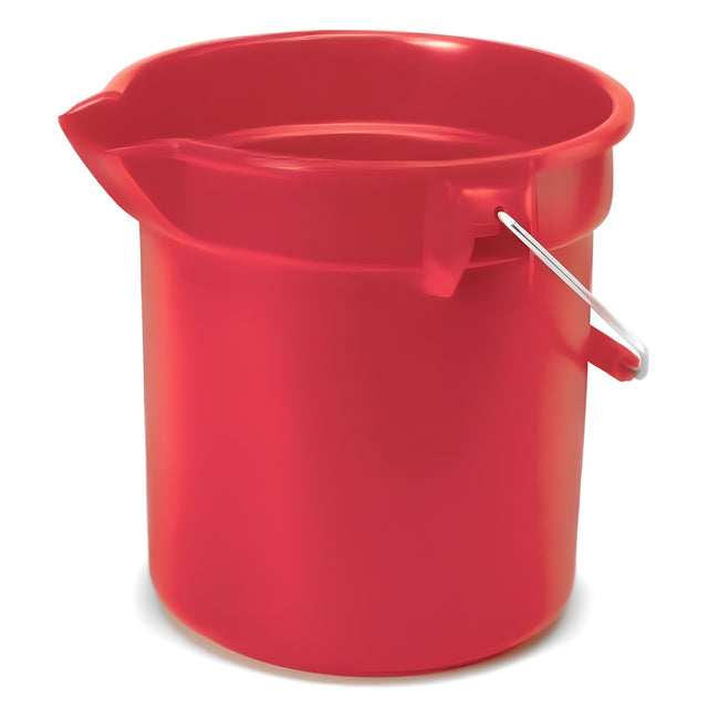 Rubbermaid Round Bucket, 14 Quart, Red – 1 Ea