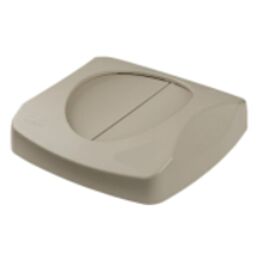 Rubbermaid Universal Square Container Lid, 23 gal. Beige- 1 Ea