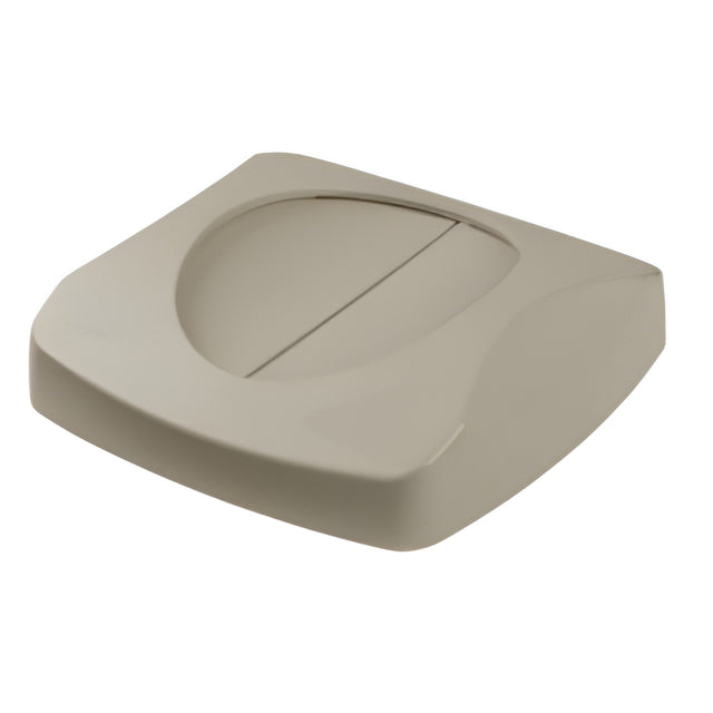 Rubbermaid Universal Square Container Lid, 23 gal. Beige- 1 Ea, 23 Gallon