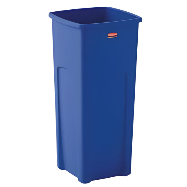 Rubbermaid Universal Square Recycling Container, 23 gal. Blue- 1 Ea, 23 Gallon