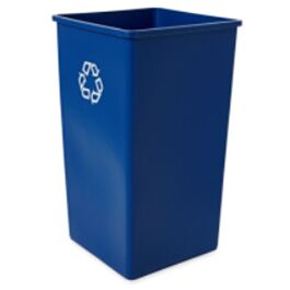Rubbermaid Universal Square Recycling Container, 50 gal. Blue- 1 Ea