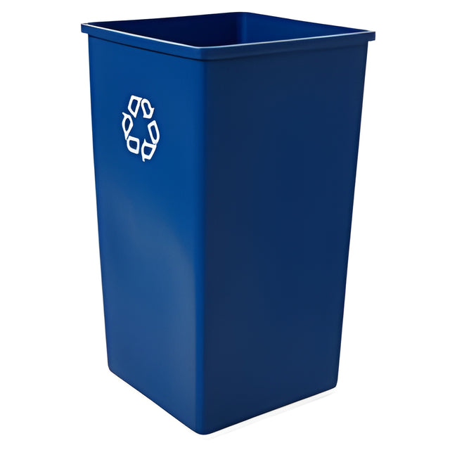 Rubbermaid Universal Square Recycling Container, 50 gal. Blue- 1 Ea, 50 Gallon