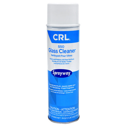 CRL S50 Sprayway® Glass Cleaner – 19 oz Ammonia‑Free Foaming Aerosol for Fast‑Evaporating, Streak‑Free Glass & Mirrors