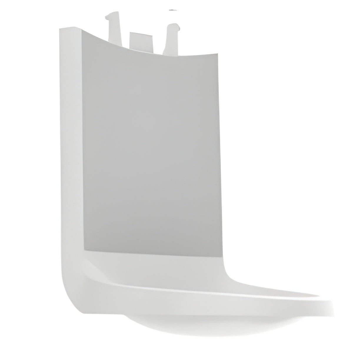 SHIELD Floor & Wall Protector for ES and CS Attachment for Bottom of Dispenser, White- 1 Each
