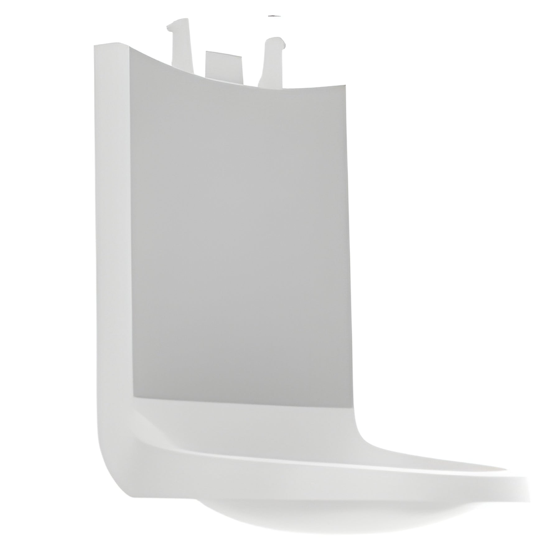 SHIELD Floor & Wall Protector for ES and CS Attachment for Bottom of Dispenser, White- 1 Each