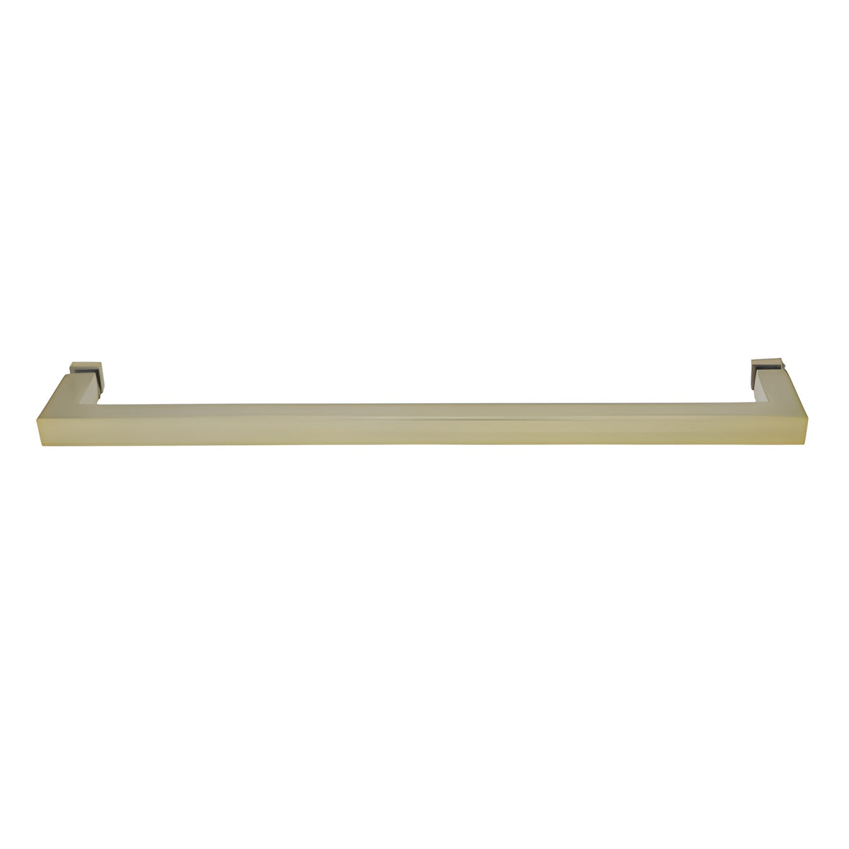 CRL Brushed Bronze "SQ" Series 24" Square Tubing Mitered Corner Single-Sided Towel Bar