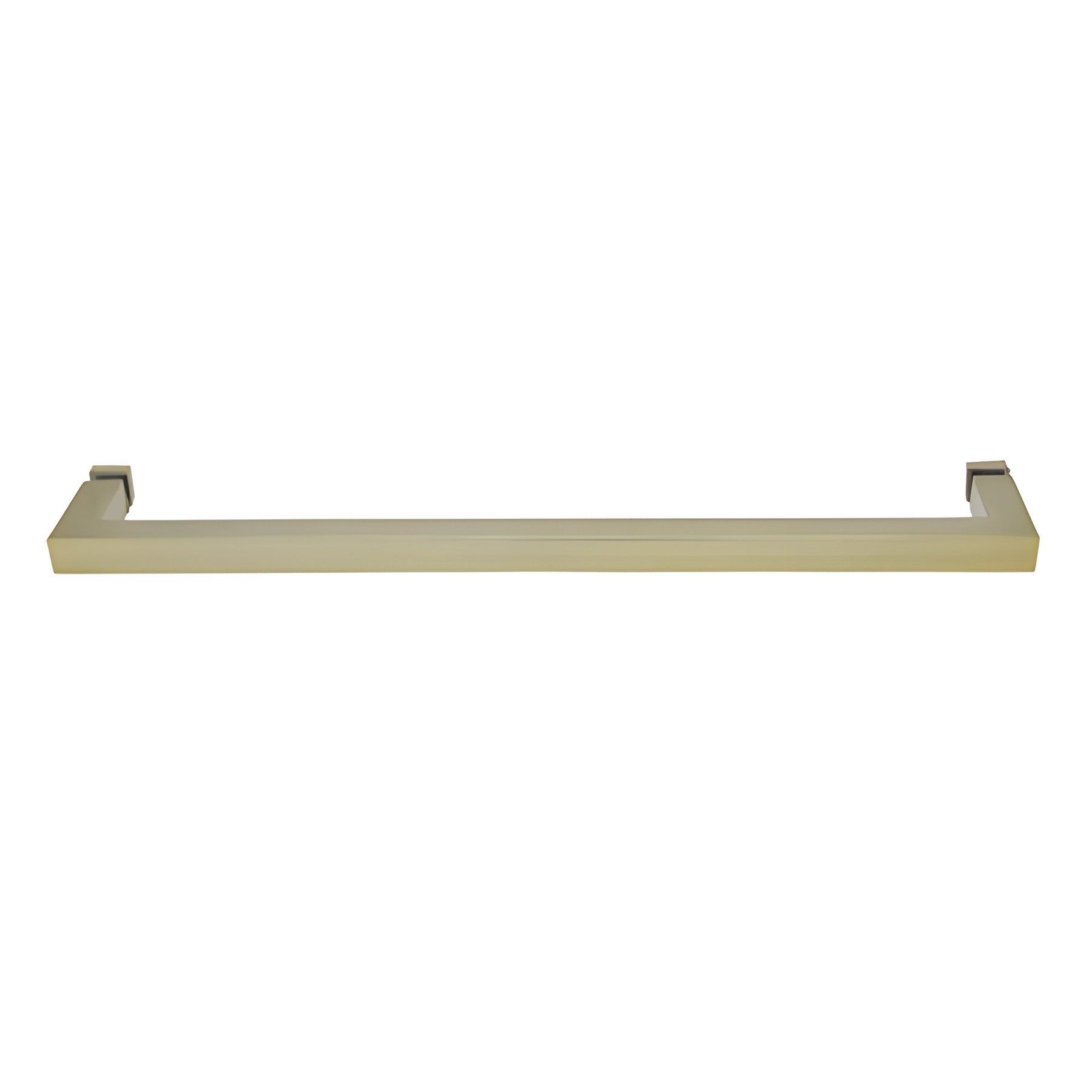 CRL Brushed Bronze "SQ" Series 24" Square Tubing Mitered Corner Single-Sided Towel Bar
