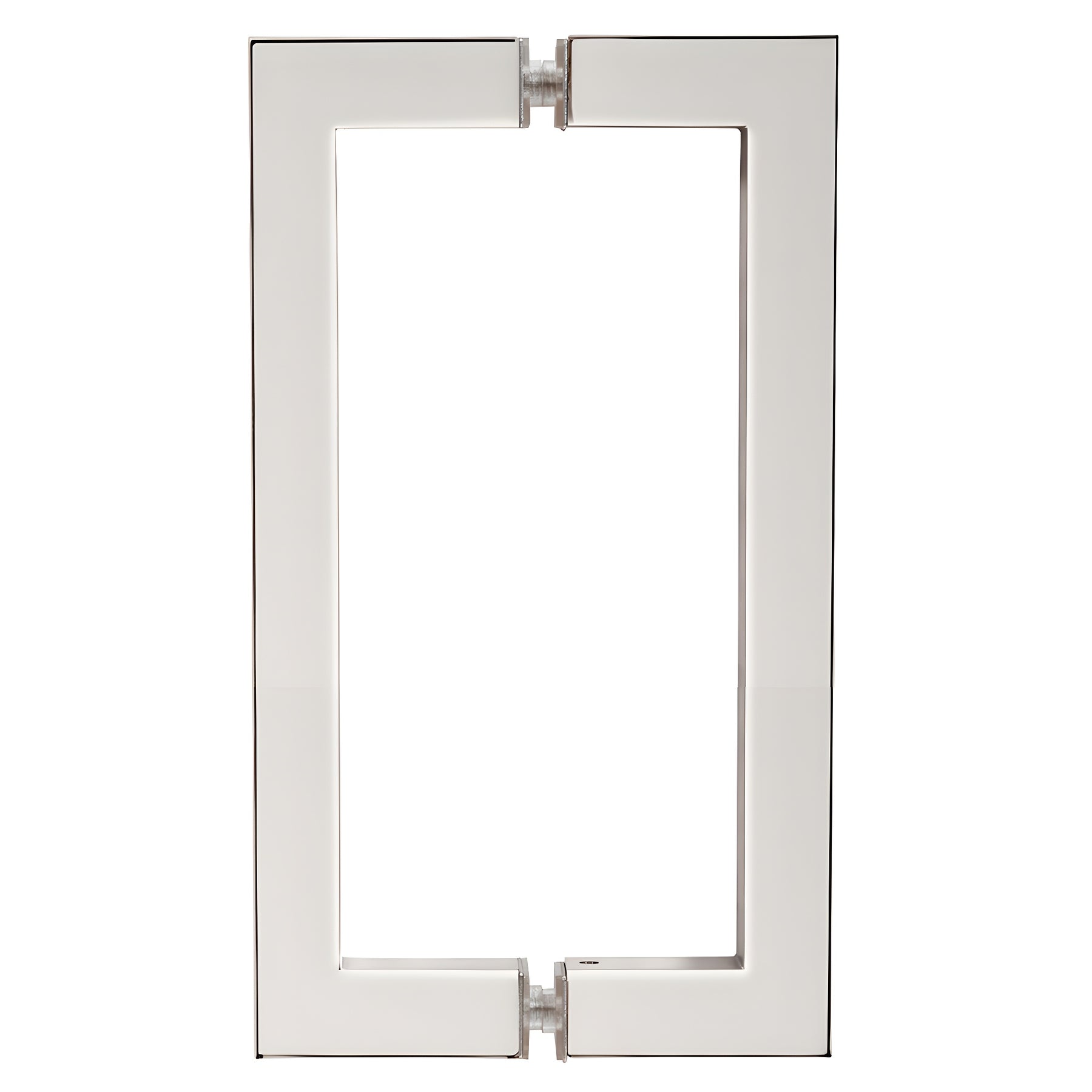 CRL Polished Nickel 8" x 8" SQ Series Square Tubing Back-to-Back Pull Handles