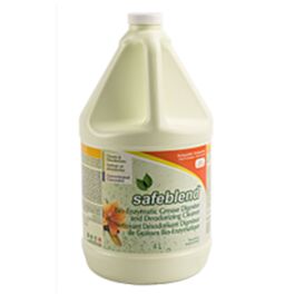 Safeblend Bioenzymatic Grease Digester and Deodorizing Cleaner, Floral Scent - 4L x 4 Bottles /Case