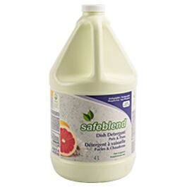Safeblend Dish Soap Pink Grapefruit- 4L x 4 Bottle / Case