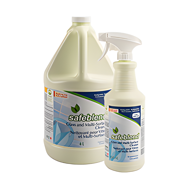 Safeblend Glass and Multi-Surface Cleaner, Ready To Use, Fragrance free- 4L x 4 Bottles / Case