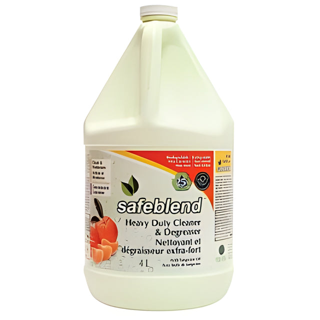 Safeblend Heavy Duty Degreaser, Tangerine Scent- 4L x 4 Bottles / Case