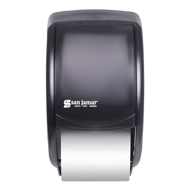San Jamar Duet Double Roll Standard Univeral Bathroom Tissue Dispenser