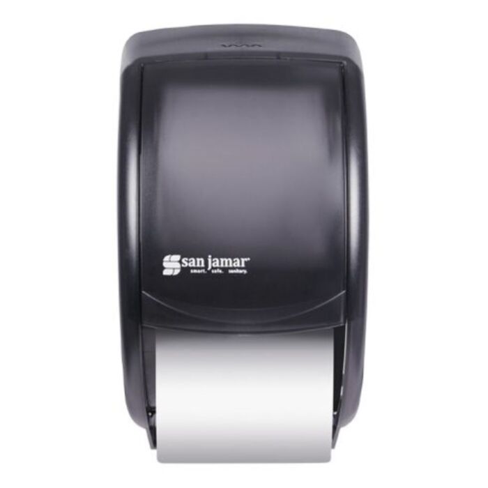 San Jamar Duet Double Roll Standard Univeral Bathroom Tissue Dispenser - 1 Each