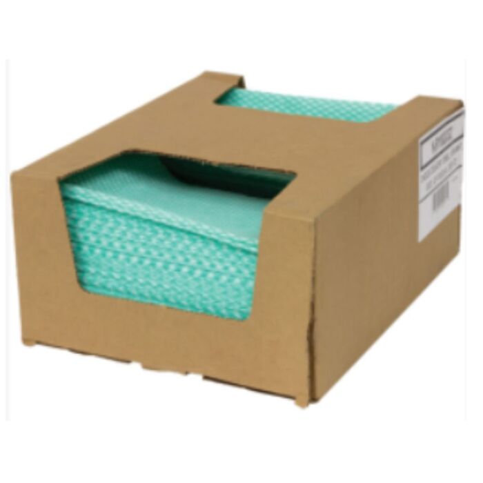 SaniWorks Choice Counter Cloths, 12"x 21", Green- 150 / Box
