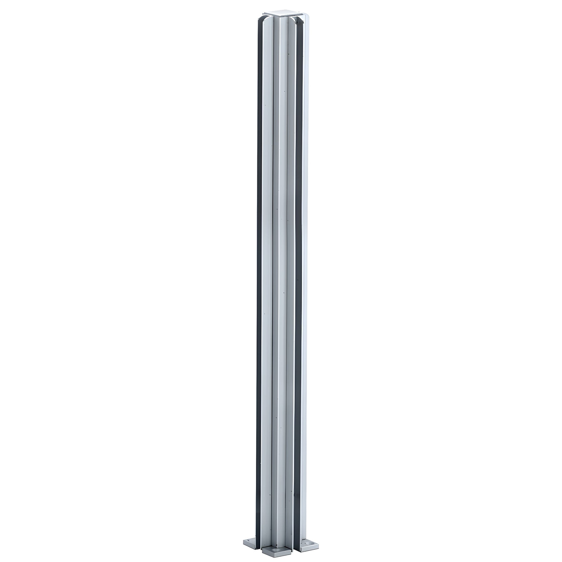 CRL Satin Anodized 30" 3-Way Design Series Partition Post