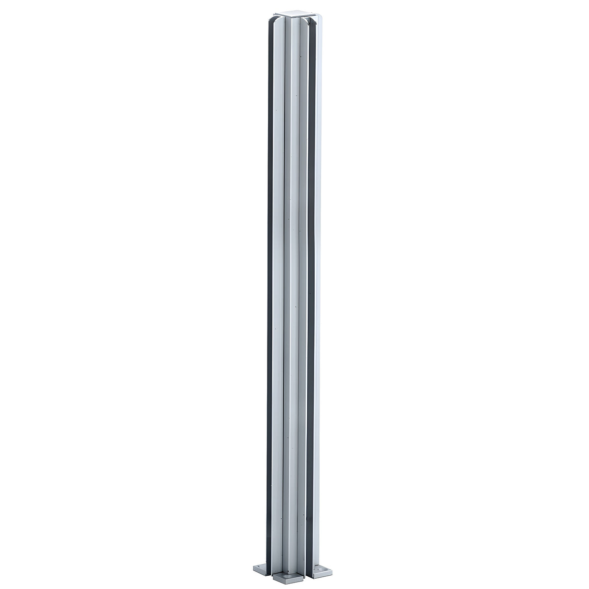 CRL Satin Anodized 30" 4-Way Design Series Partition Post