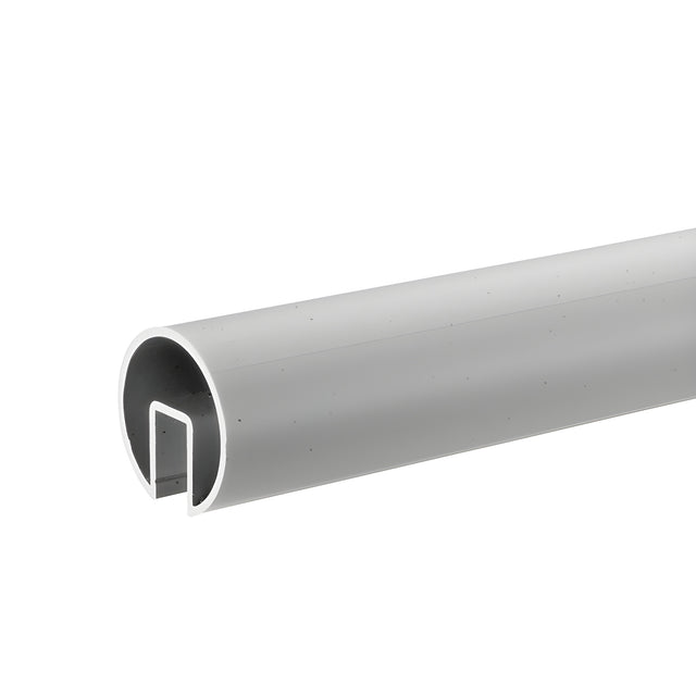 CRL Satin Anodized 2-1/2" Extruded Aluminum Cap Rail for 1/2" or 5/8" Glass - 240"