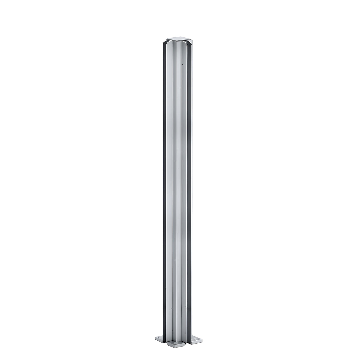 CRL Satin Anodized 24" Corner Design Series Partition Post