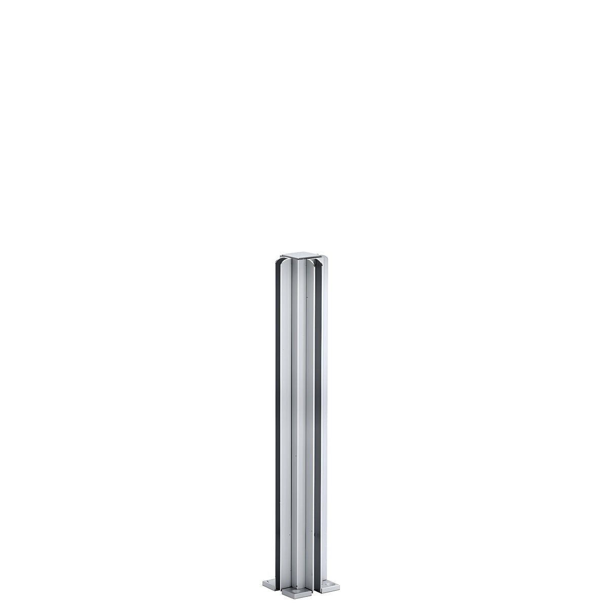 CRL Satin Anodized 12" 4-Way Design Series Partition Post