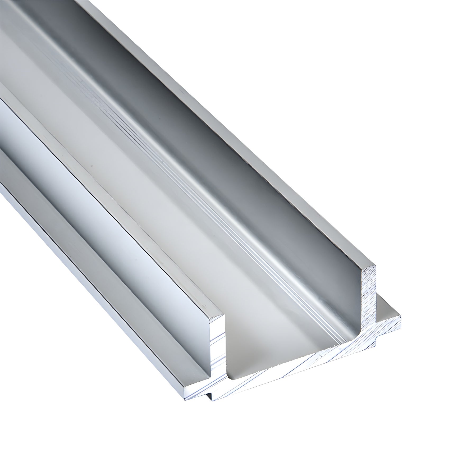 Satin Anodized Floor Mount Saddle for 4", 6", and 10" Sidelite Rails for 3/4" Glazing - Custom Length