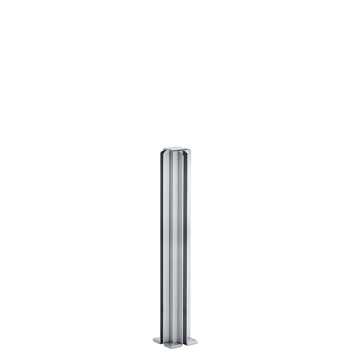 CRL Satin Anodized 12" 3-Way Design Series Partition Post