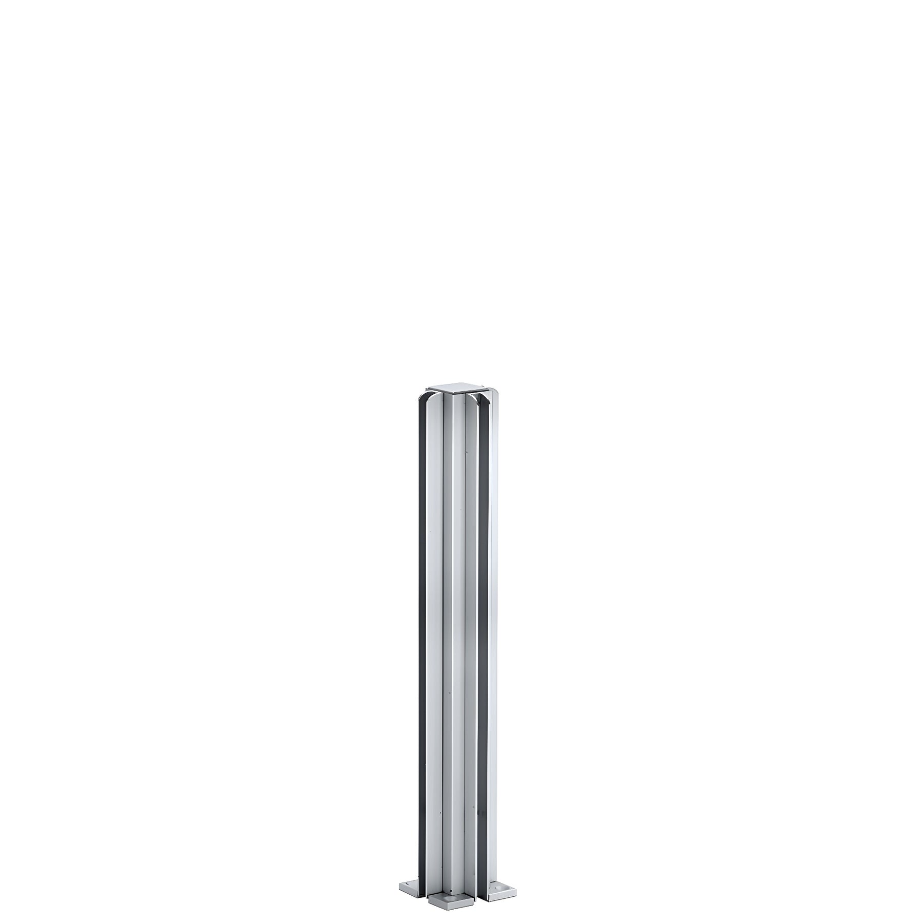 CRL Satin Anodized 12" 3-Way Design Series Partition Post