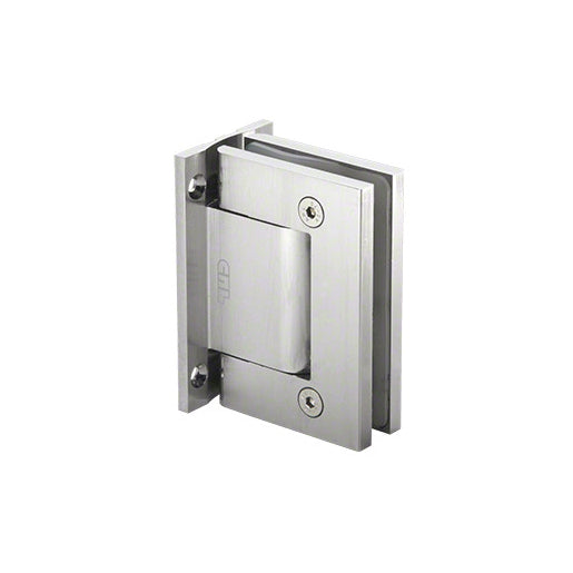 CRL Vernon Oil Dynamic Full Back Plate Wall-to-Glass Hinge in Satin Anodized finish with hold-open functionality