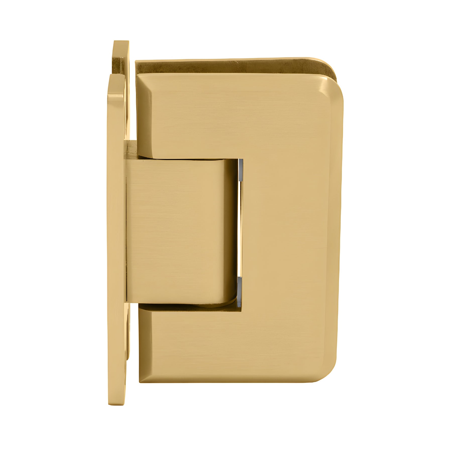 CRL Satin Brass Pinnacle 037 Series Wall Mount 'H' Back Plate Hinge
