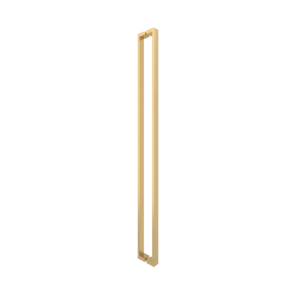 CRL Shower Door Handle Satin Brass 48" Hollow Premium Handle U-Style