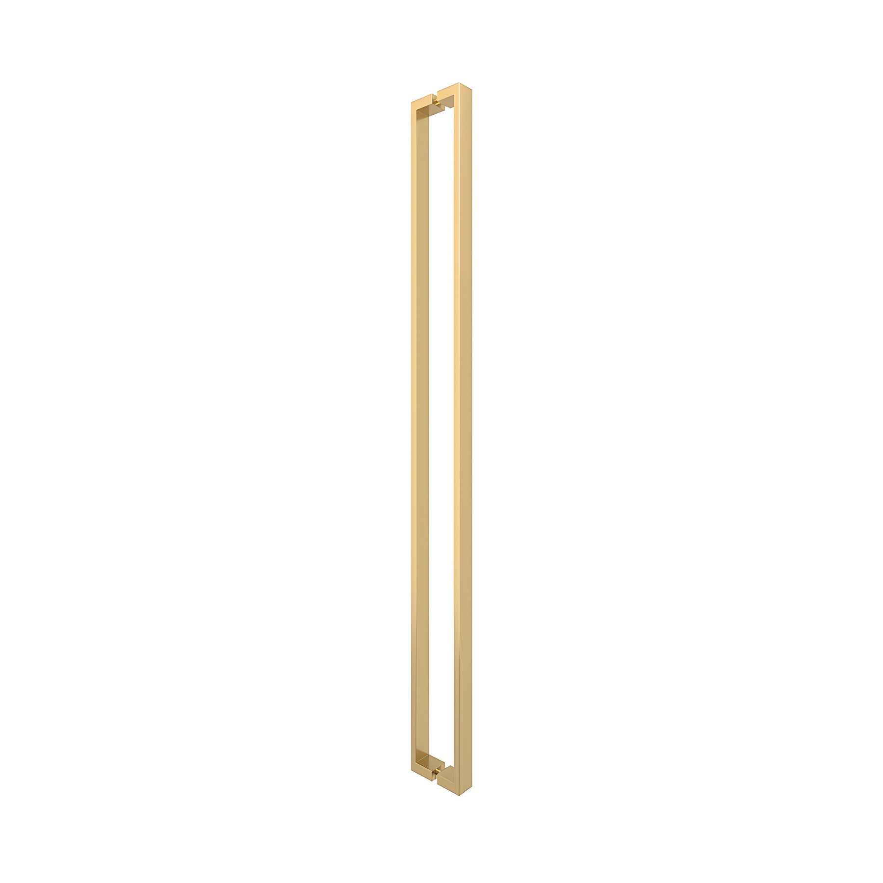 CRL Shower Door Handle Satin Brass 48" Hollow Premium Handle U-Style