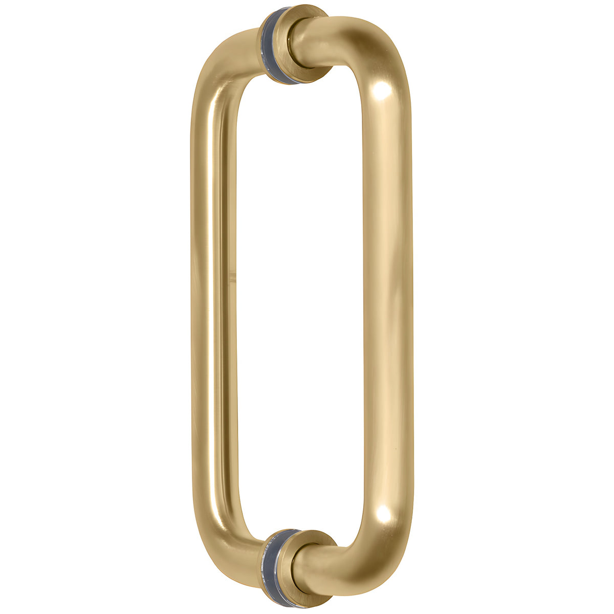 CRL Satin Brass 8" BM Series Tubular Back-to-Back Pull Handle