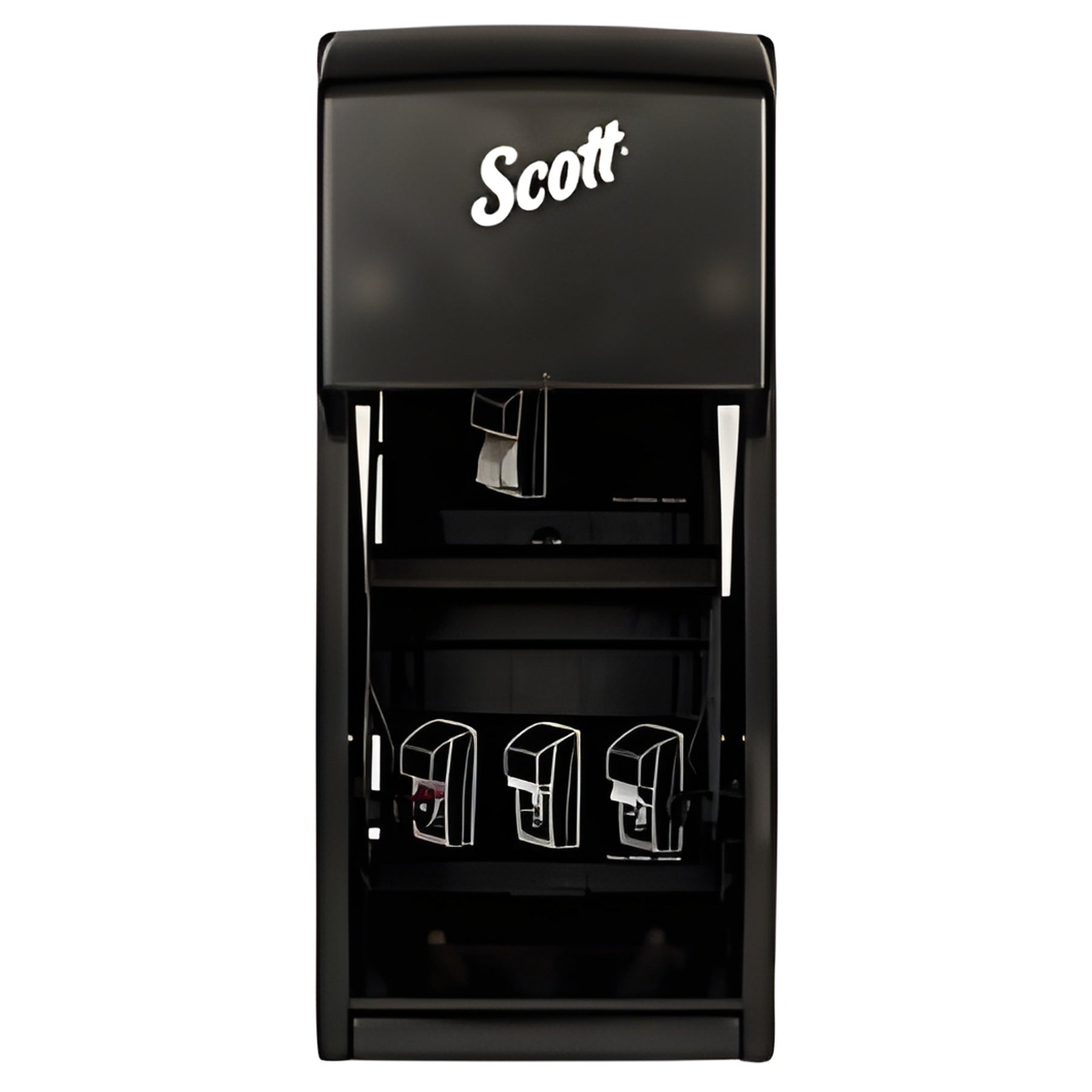 KC Scott Vertical Single Roll Toilet Paper Dispenser- 1 Each