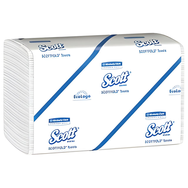KC Scott Pro Scottfold Towels, White-175 Sht x 25 Packs / Case