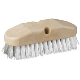Scrub Brush, Stiff Poly, White Bristles, 8"- 12 / Case
