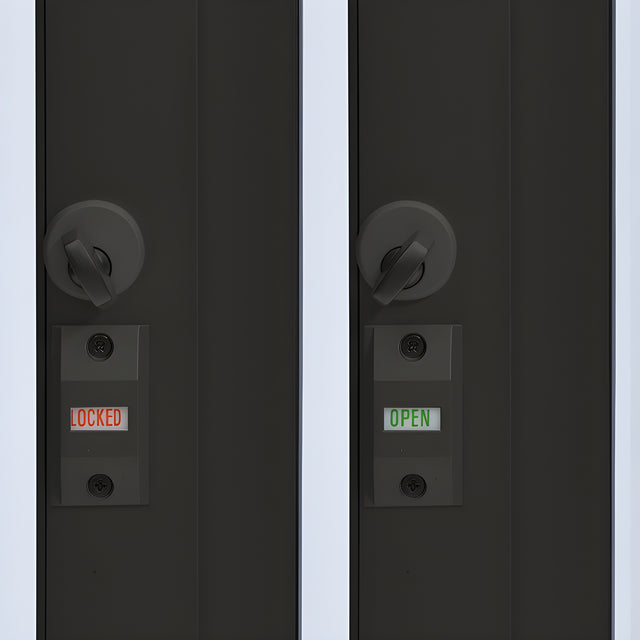 CRL Duranodic Bronze Anodized Standard Size Self-Closing Deluxe Service Window Glazed with Full Bottom Track