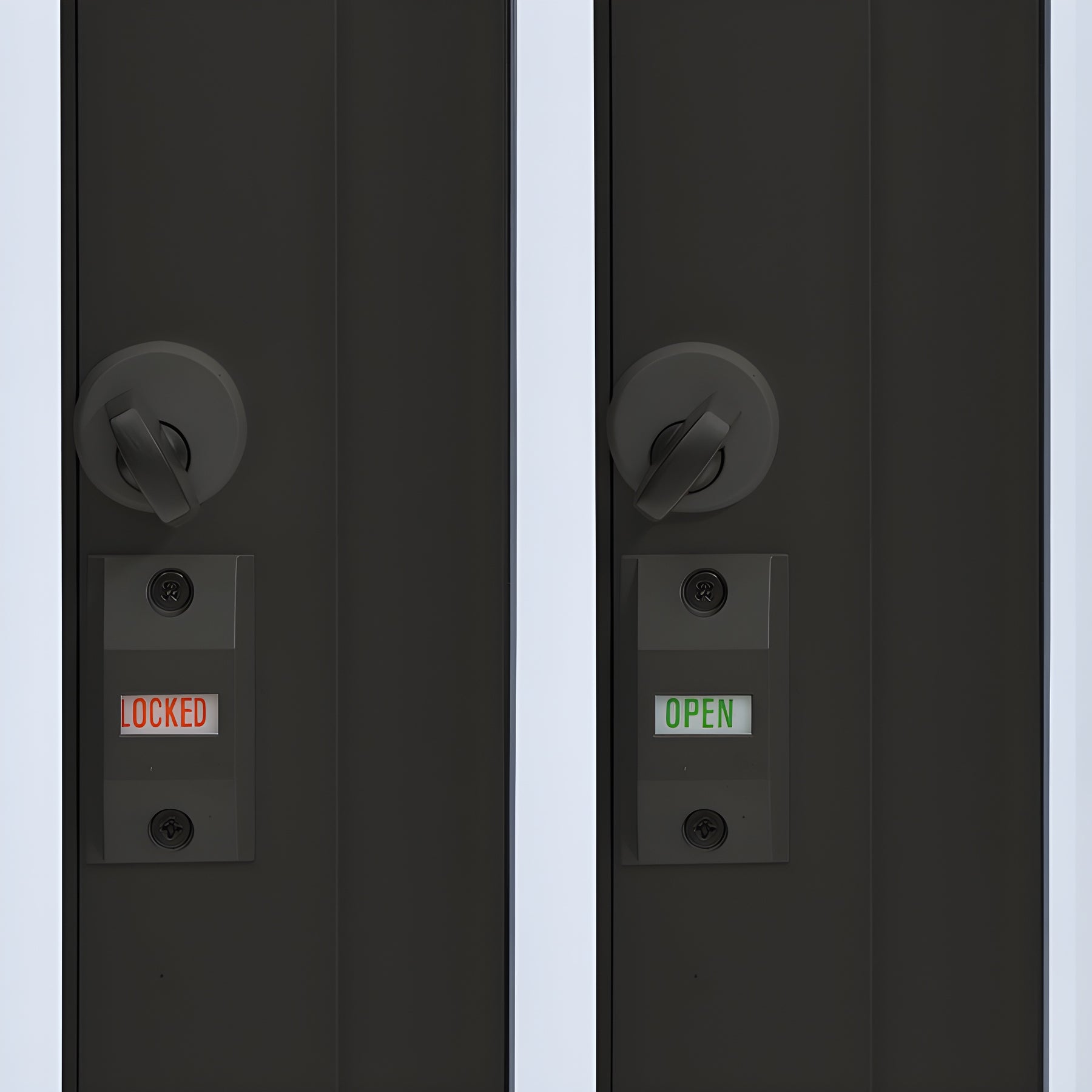 CRL Duranodic Bronze Anodized Standard Size Self-Closing Deluxe Service Window Glazed with Full Bottom Track