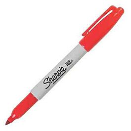 Sharpie Fine Point Permanent Marker, #15, Red- 1 Each