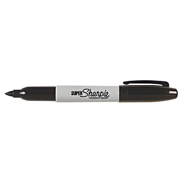 Sharpie Super Permanent Marker, Black – 12/Box