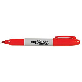 Sharpie Super Permanent Marker, Red- 1 Each