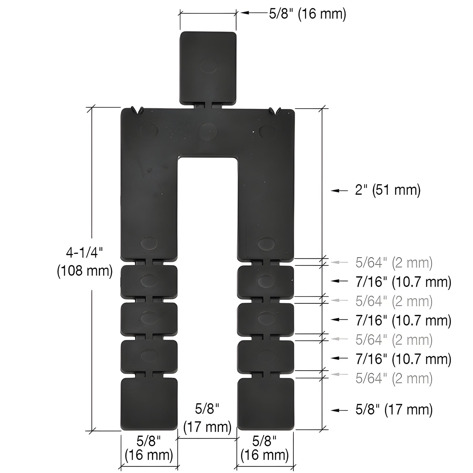CRL 1/16" x 4-1/4" Shimstack Shims