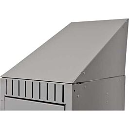 Slope Top for Lockers, 1, 12"x 18"x 10", Grey- 1 Each
