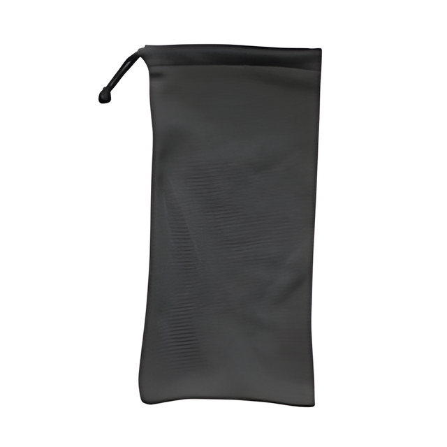 Spectacle Pouch, Black with Drawstrings