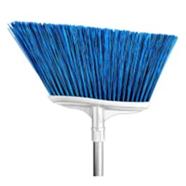 Spectra 16" Color-Coded Angle Broom with 48" Fiberglass Handle, Blue- 12 / Case