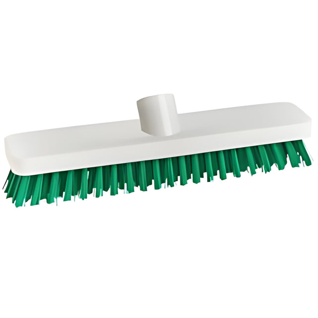 Spectra Colour-Coded Deck Scrub Brush, Green, 10"