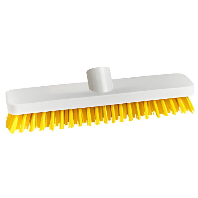 Spectra Colour-Coded Deck Scrub Brush, Yellow, 10"