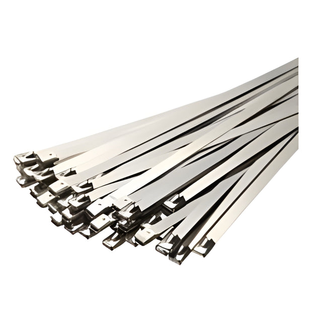 Stainless Steel Cable Ties, 15", 350 Lbs Tensile Strength – 100/Bag