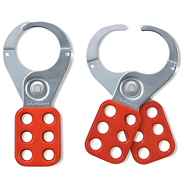 Steel Lockout Hasp, 1-1/2" Steel Jaw Clearance