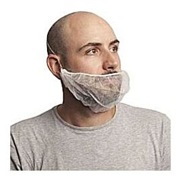 Stellar Beard Covers, White, 21"- 100 Pieces / Bag