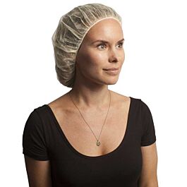 Stellar Bouffant Caps, Yellow, 24" -100 Caps / Bag